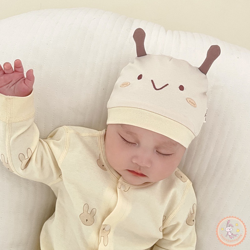 Mũ Trùm Đầu Giữ Ấm Hình Chú Ong Hoạt Hình Dễ Thương Cho Bé 0-4 Tháng Tuổi