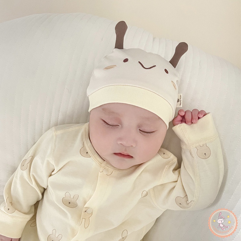 Mũ Trùm Đầu Giữ Ấm Hình Chú Ong Hoạt Hình Dễ Thương Cho Bé 0-4 Tháng Tuổi