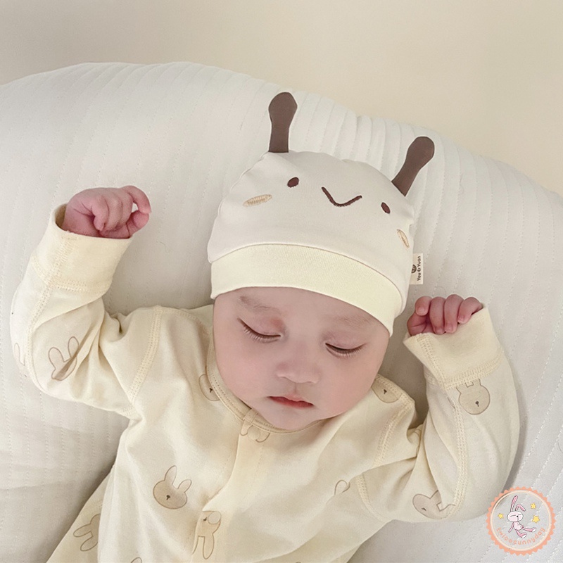 Mũ Trùm Đầu Giữ Ấm Hình Chú Ong Hoạt Hình Dễ Thương Cho Bé 0-4 Tháng Tuổi