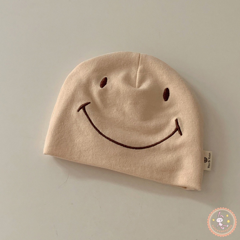 Mũ bonnet Mỏng Họa Tiết Hoạt Hình Dễ Thương Cho Bé Sơ Sinh 0-6 Tháng Tuổi