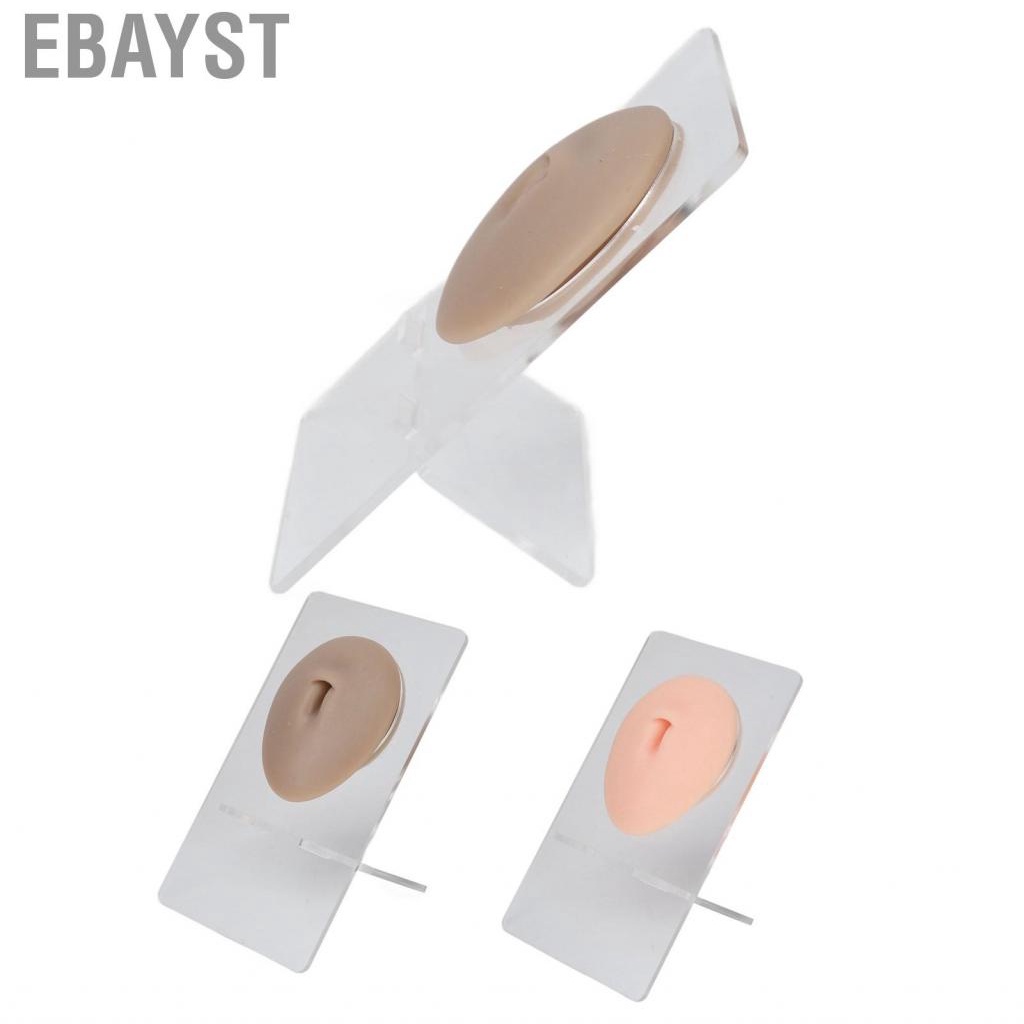 Ebayst Body Navel Model Display  Realistic Elastic 3D Silicone Belly for Piercing Practice