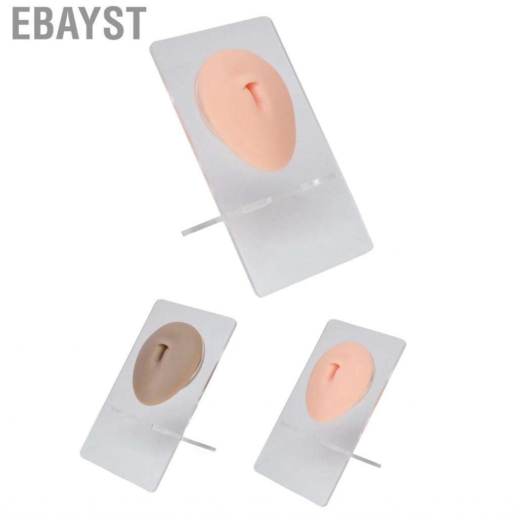 Ebayst Body Navel Model Display  Realistic Elastic 3D Silicone Belly for Piercing Practice