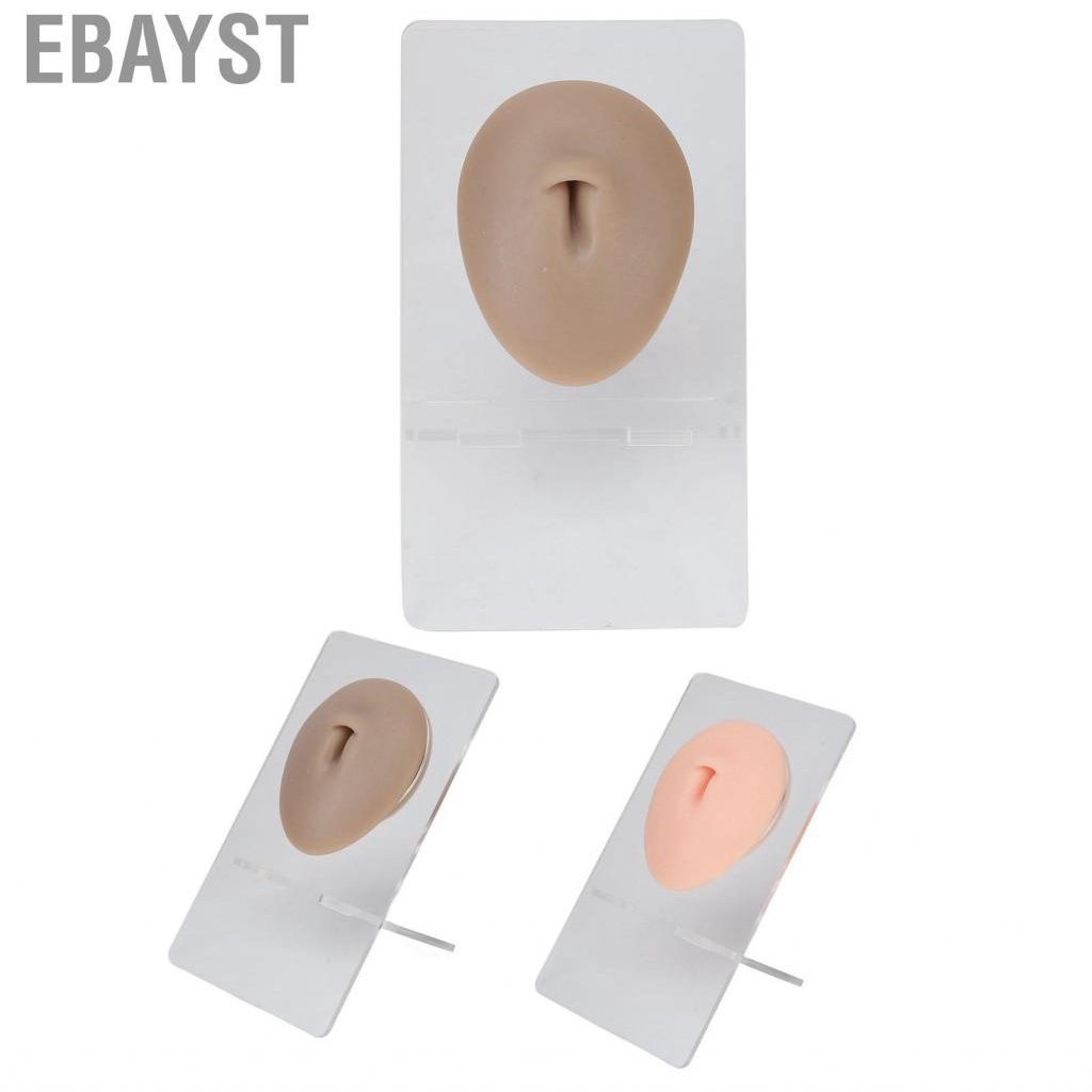 Ebayst Body Navel Model Display  Realistic Elastic 3D Silicone Belly for Piercing Practice