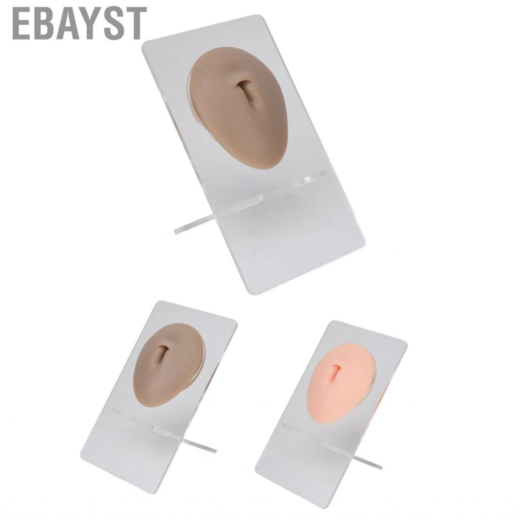 Ebayst Body Navel Model Display  Realistic Elastic 3D Silicone Belly for Piercing Practice