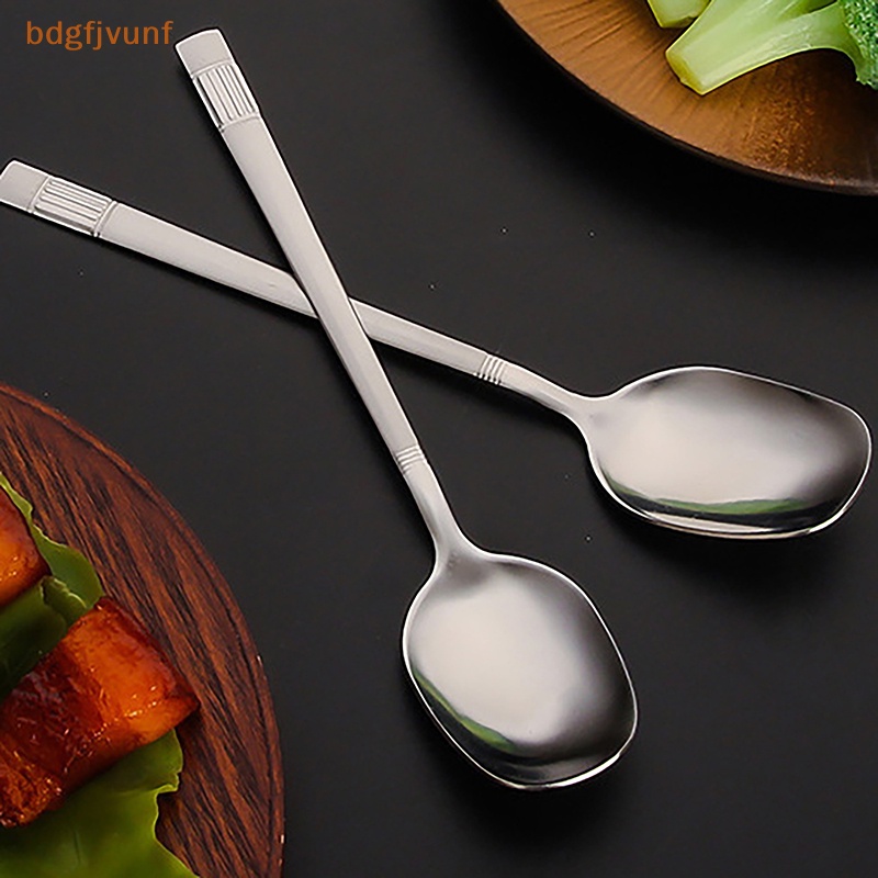 Muỗng Cà Phê / Ăn Tráng Miệng Bằng Thép Không Gỉ Tay Cầm Dài Sáng Tạo vn