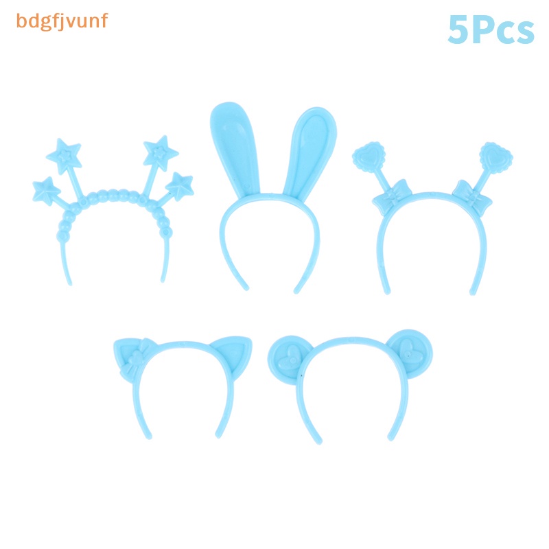 Set 5 Băng Đô Tai Thỏ / Mèo / Gấu mini 30cm Cho Búp Bê vn