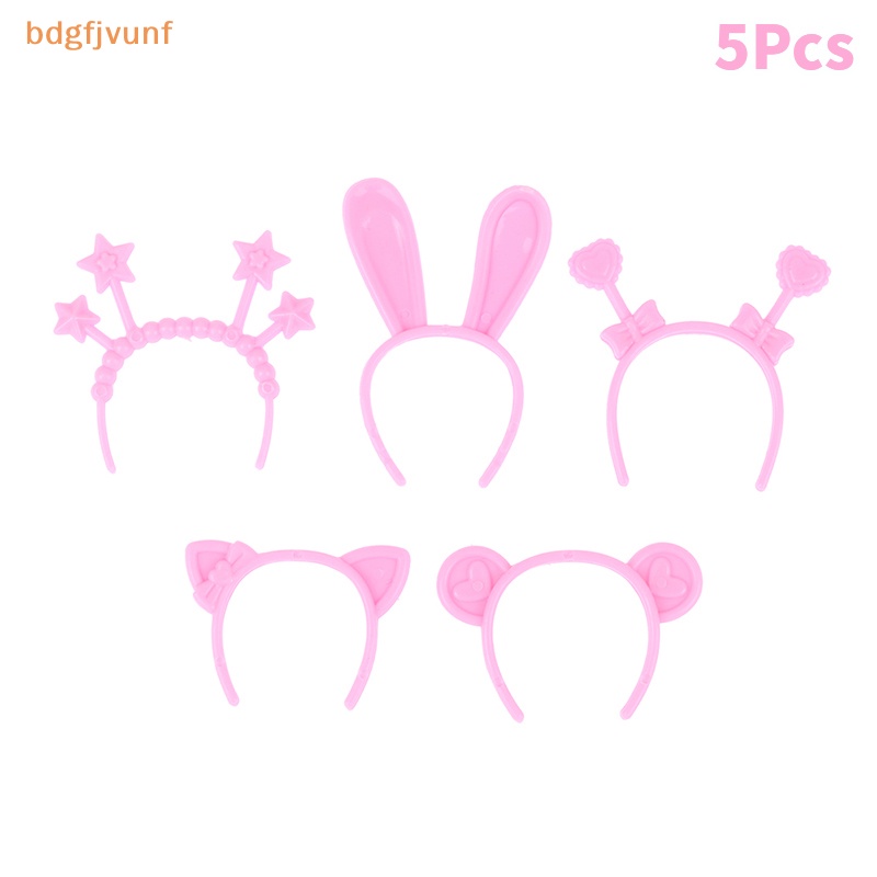 Set 5 Băng Đô Tai Thỏ / Mèo / Gấu mini 30cm Cho Búp Bê vn