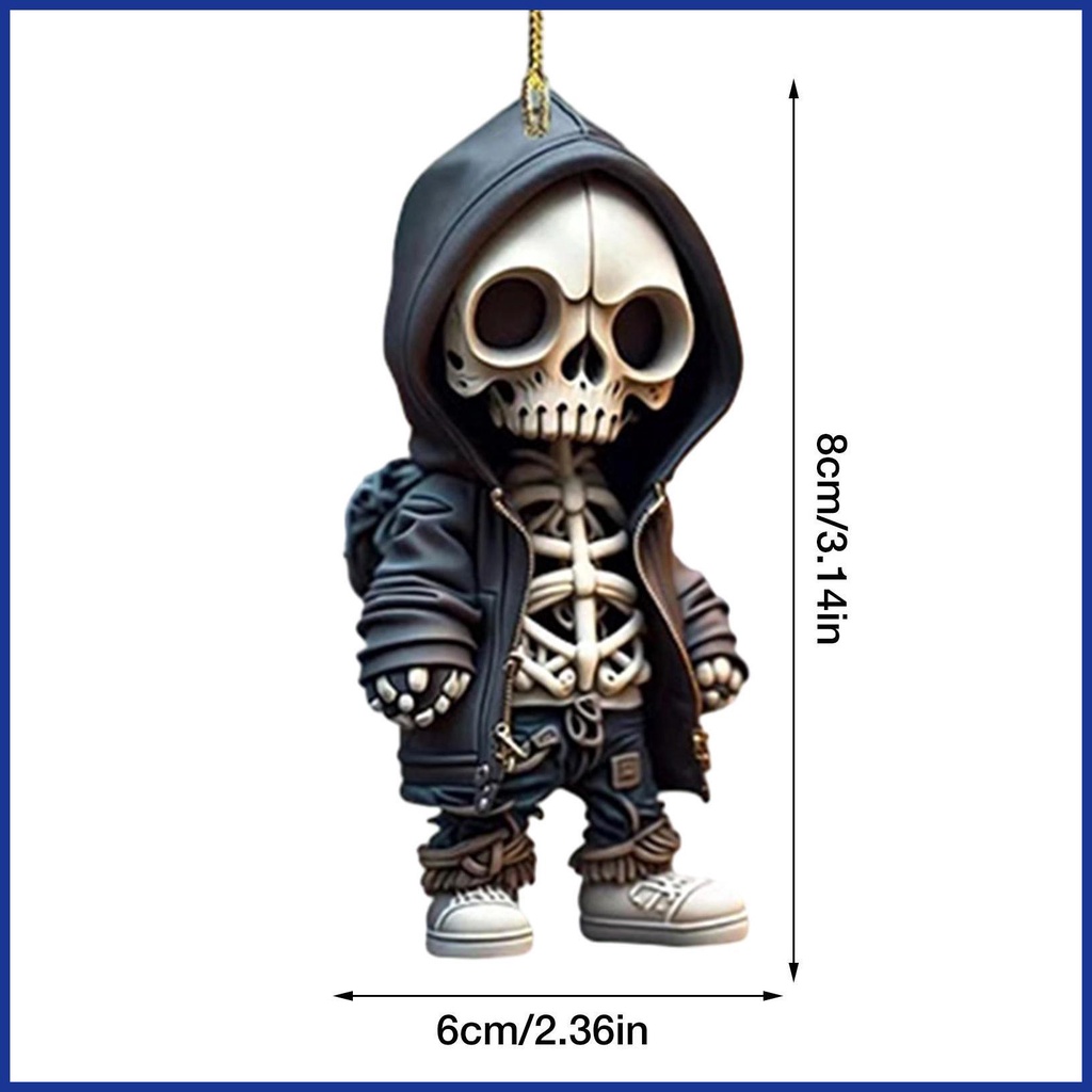 Móc Khóa acrylic Hình Bộ Xương Độc Đáo