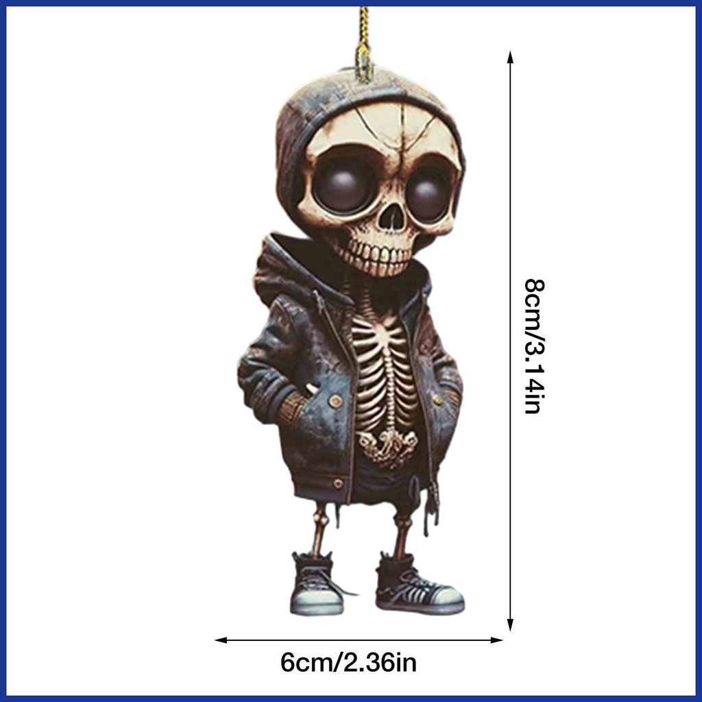 Móc Khóa acrylic Hình Bộ Xương Độc Đáo