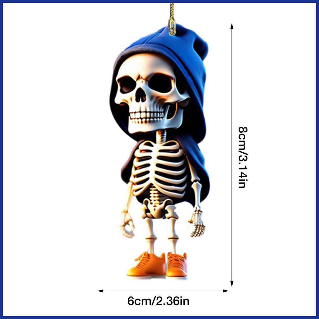 Móc Khóa acrylic Hình Bộ Xương Độc Đáo