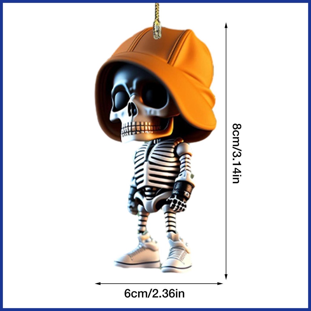 Móc Khóa acrylic Hình Bộ Xương Độc Đáo