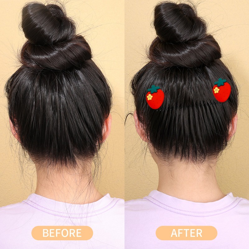 Lược Kẹp Tóc Cong Bằng Hợp Kim Họa Tiết Hoạt Hình Dễ Thương Cho Bé