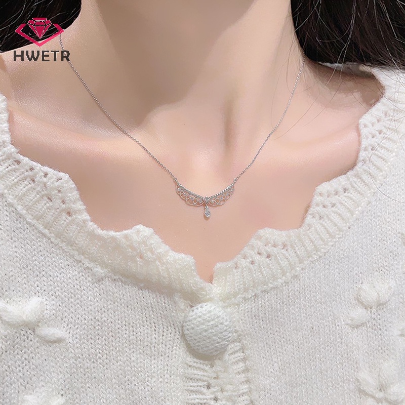 Vòng cổ Ren y2k Mặt Hình Pháo Hoa Đính Đá zircon Mới