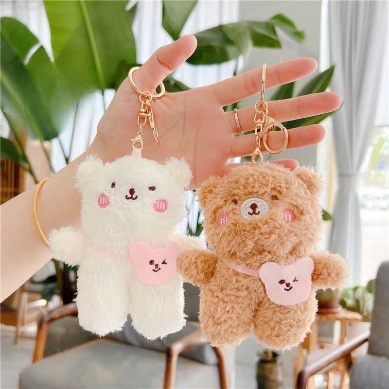 Móc khoá, móc cài balo hình gấu đeo túi YDVN