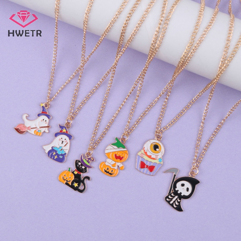 Vòng cổ Mặt Hoạt Hình ghost mummy Cho Lễ halloween Mới