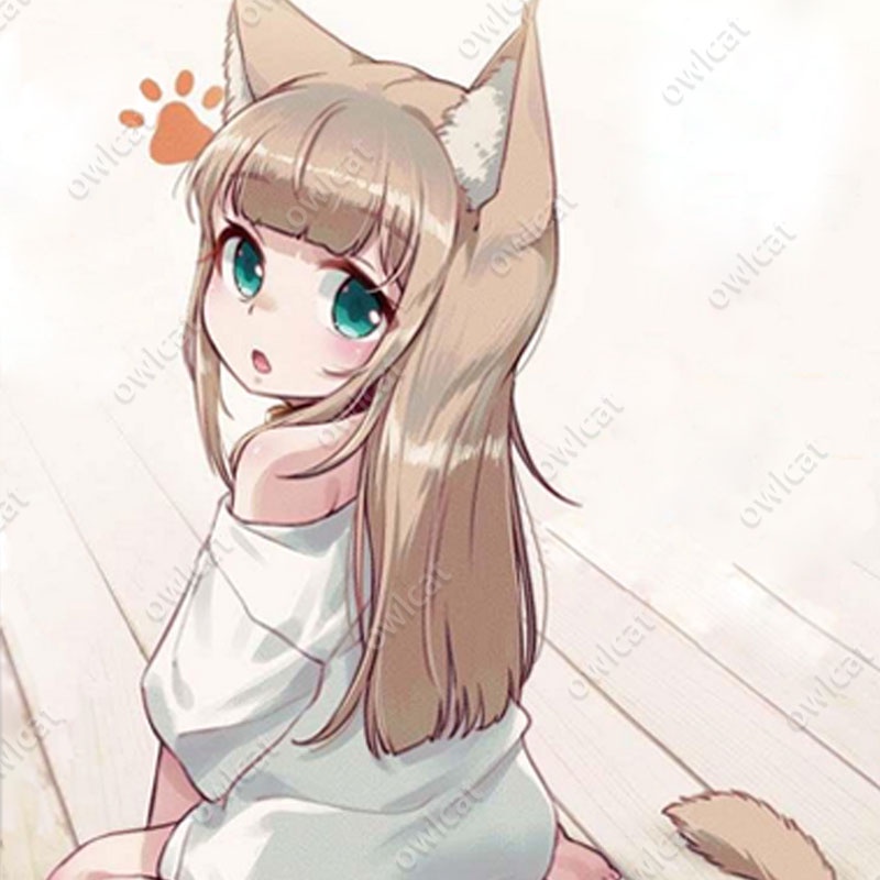 Mô Hình Nhân Vật My Cat Is a Kawaii Girl Kinako GK Ver. 1/7 Size 12cm Vivacious Influencer Catgirl Eating Fish Illustrator 40hara Comic illustration PVC Figure Packed in Box Model