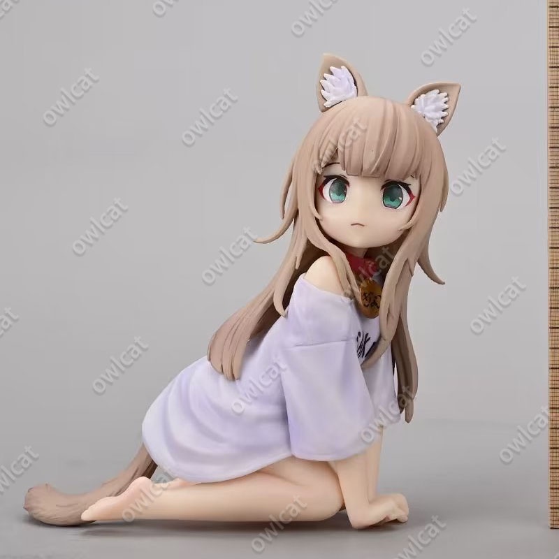 Mô Hình Nhân Vật My Cat Is a Kawaii Girl Kinako GK Ver. 1/7 Size 12cm Vivacious Influencer Catgirl Eating Fish Illustrator 40hara Comic illustration PVC Figure Packed in Box Model