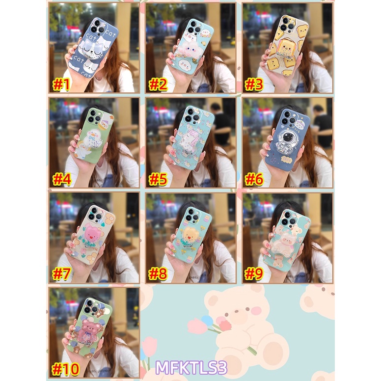 Rotatable stand Liquid silicone shell Phone Case For OPPO Realme GT Neo5 SE protective case ins Skin feel silicone