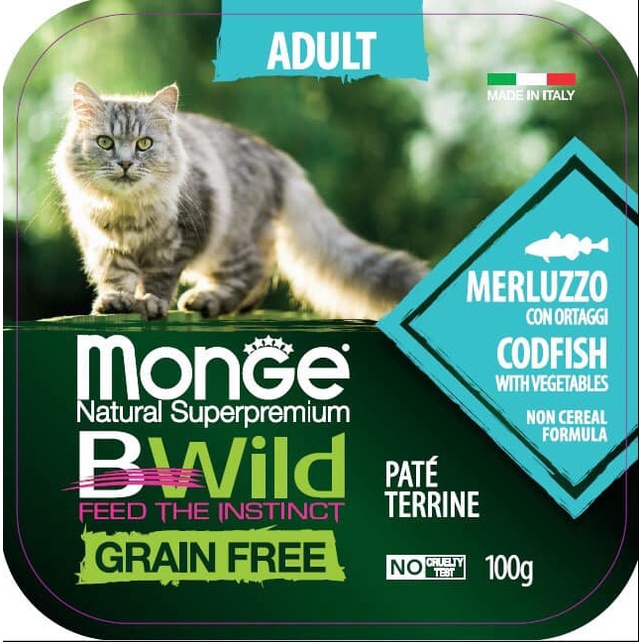 Pate Monge cho mèo trưởng thành nhiều vị khay 100g Bốn Chân  Bonchan.petstore