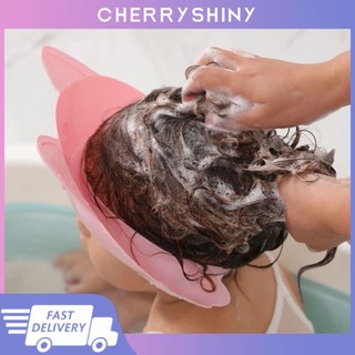 Hot！ mũ gội đầu cho trẻ em mũ tắm cho trẻ em có thể điều chỉnh mũ tắm cho trẻ em không thấm nước dầu gội đầu dễ thương cho bé mũ bảo vệ mắt