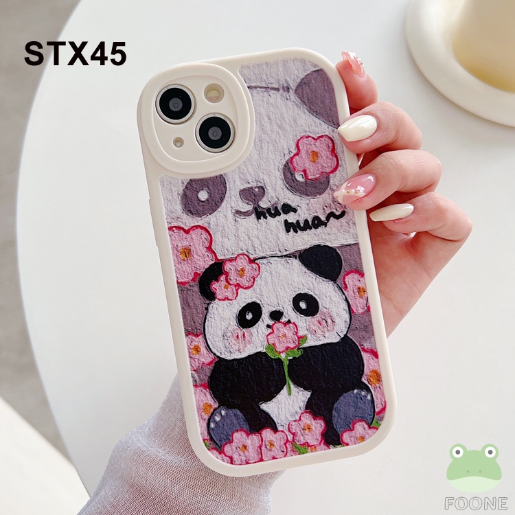 Ốp Điện Thoại Dẻo Họa Tiết Hoạt Hình Gấu Trúc Dễ Thương Cho iphone 14 13 12 11 pro max x xs xr 6 6s 7 8 plus 2022