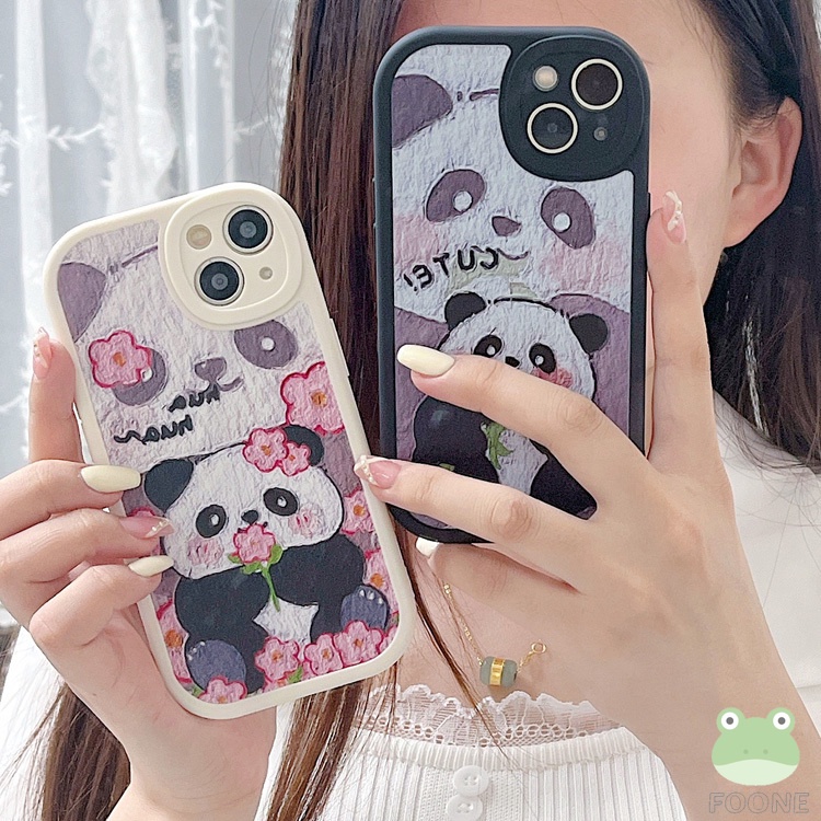 Ốp Điện Thoại Dẻo Họa Tiết Hoạt Hình Gấu Trúc Dễ Thương Cho iphone 14 13 12 11 pro max x xs xr 6 6s 7 8 plus 2022