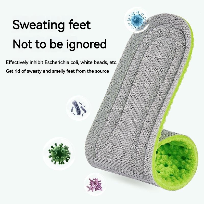 Đế Lót Giày Thể Thao Bằng Vải Lưới Thấm Hút Mồ Hôi Tốt Giảm Sốc Cho Nam Và Nữ