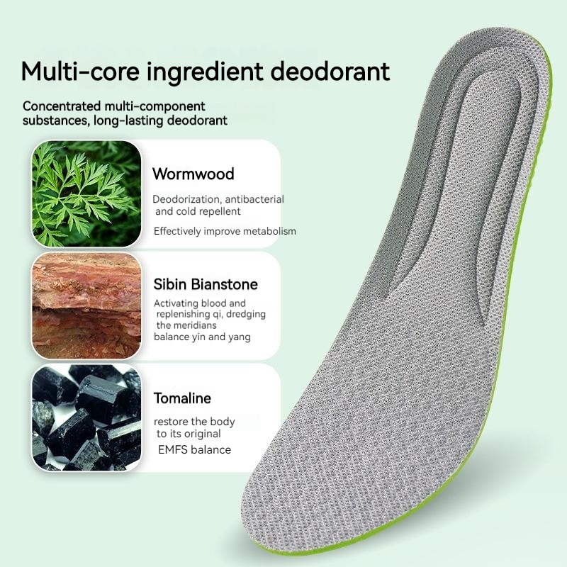 Đế Lót Giày Thể Thao Bằng Vải Lưới Thấm Hút Mồ Hôi Tốt Giảm Sốc Cho Nam Và Nữ