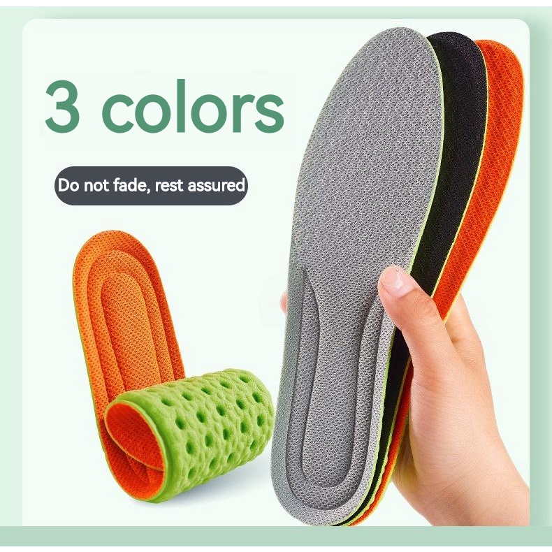 Đế Lót Giày Thể Thao Bằng Vải Lưới Thấm Hút Mồ Hôi Tốt Giảm Sốc Cho Nam Và Nữ