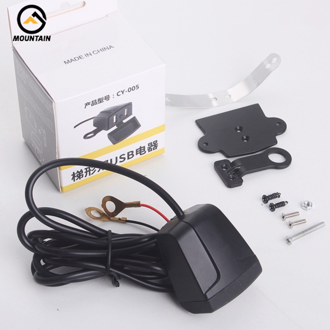 Sạc Điện Thoại Nhanh Cổng usb Kép Chống Nước Gắn Tay Lái Xe Máy