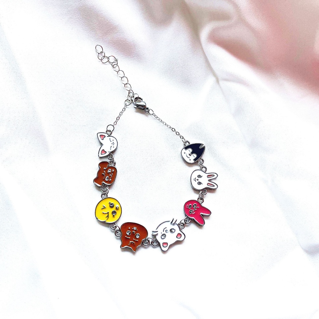 Vòng Đeo Tay Hoạt Hình kpop skz drip Bằng Thép Không Gỉ
