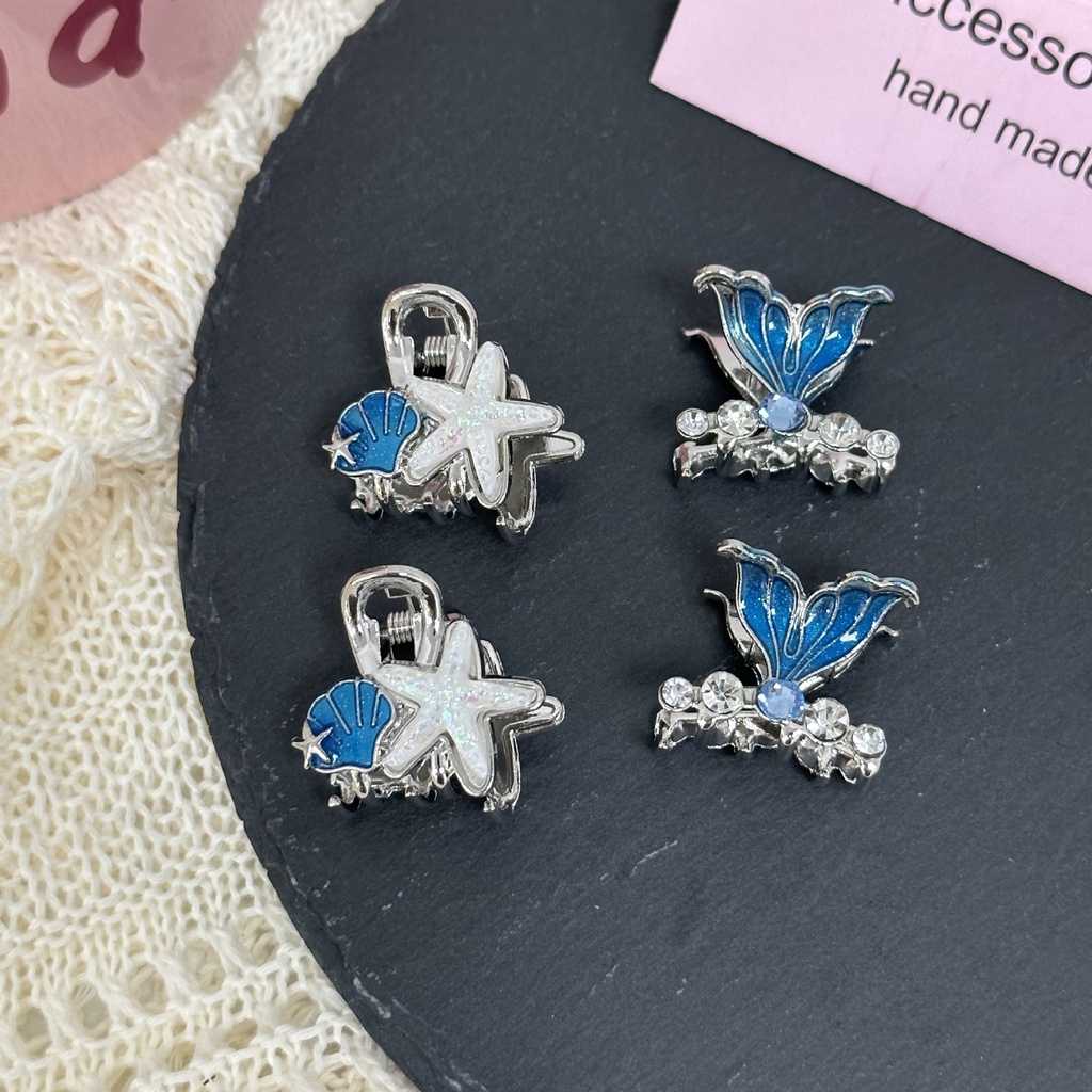 Kẹp Tóc Hình Nơ Ngôi Sao Năm Cánh Phong Cách Hàn Quốc Mới