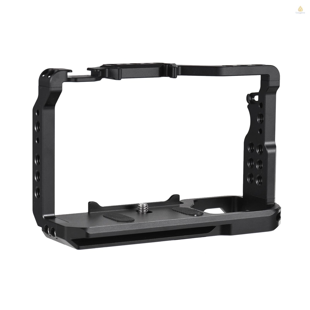 Lồng Máy Ảnh andoer Bằng Hợp Kim Nhôm Với Ngàm cold shoe 1 / 4 inch Thay Thế Cho Máy Ảnh a7c