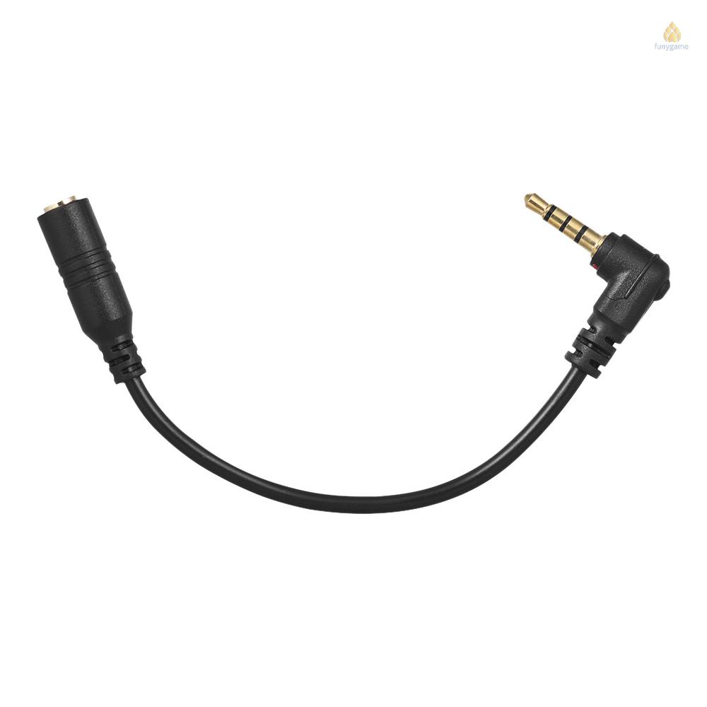 Dây Cáp Micro andoer ey-s04 3.5mm 3 Cực trs Sang 4 Cực trrs Góc 90 Độ Cho ipad iphone samsung huawei smartph