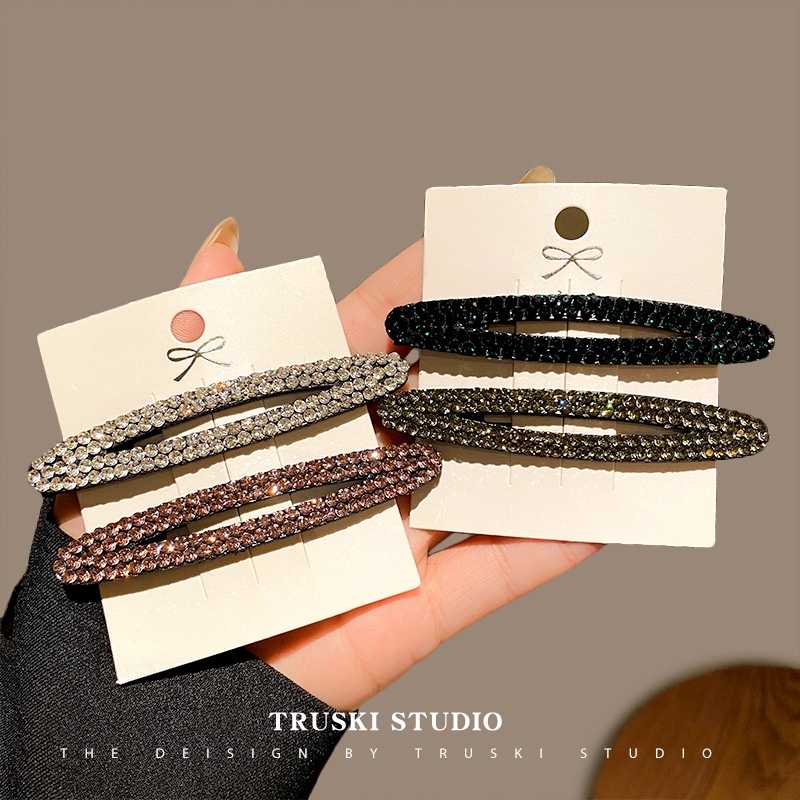 Kẹp Tóc bb Đính Đá Dễ Thương Phong Cách Hàn Quốc Thời Trang Cho Nữ