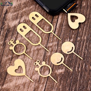 Pin loại bỏ thẻ điện thoại di động bằng kim loại Mini di động / Công cụ loại bỏ khay thẻ SIM chất lượng / Pin nạp thẻ di động dễ thương phổ thông / Kim phóng khay SIM sáng tạo