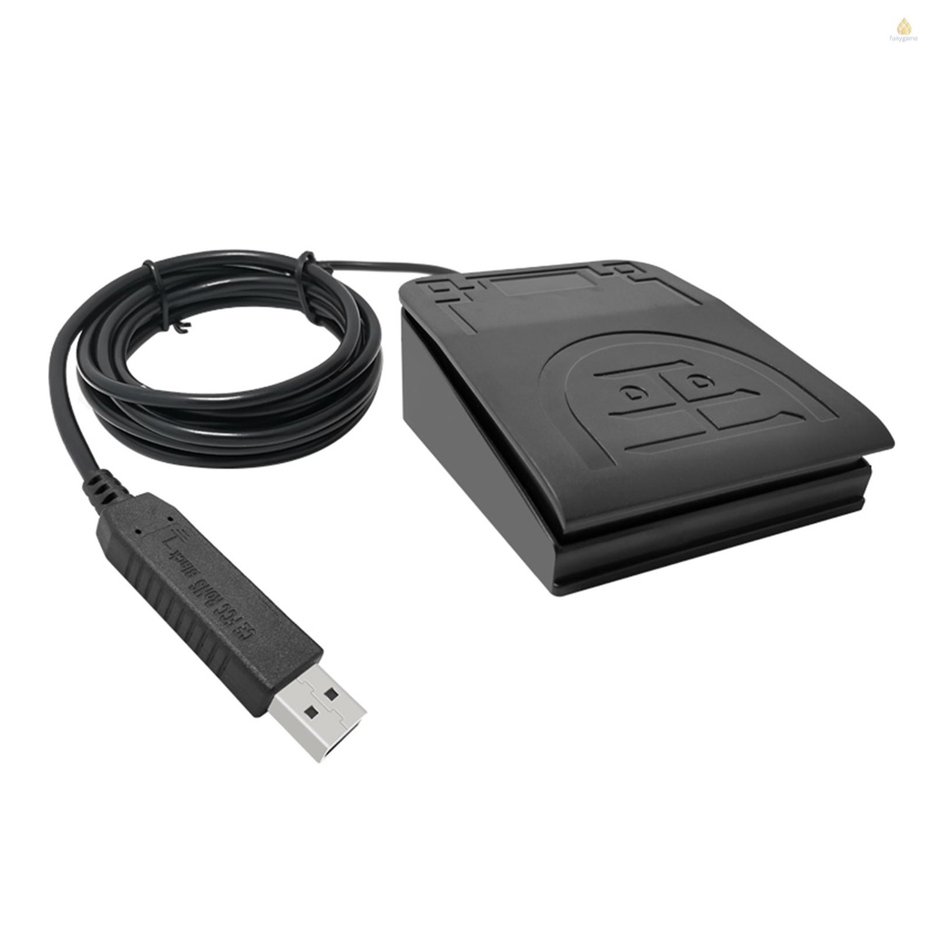 Fungame Công Tắc Bàn Đạp Chân usb midi Điều Khiển Phím Ngắn Cắt Láng Tinh Tế Cho Thiết Bị Máy Tính
