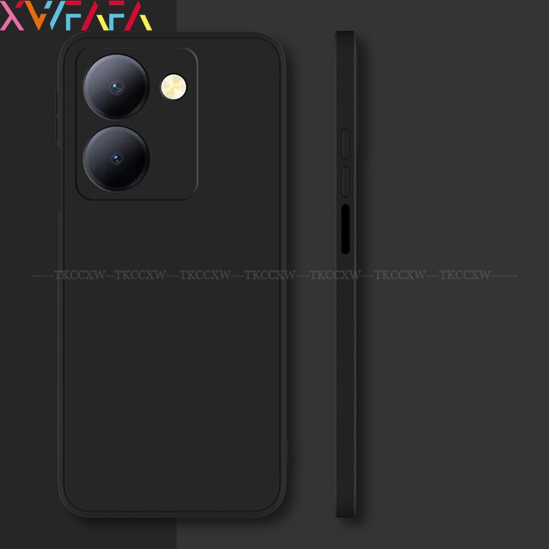 Silicone Ốp Điện Thoại Silicon Dẻo Viền Thẳng Bảo Vệ Cho vivo y27 y36 y78 y35 y16 y22 y22s 4g 5g