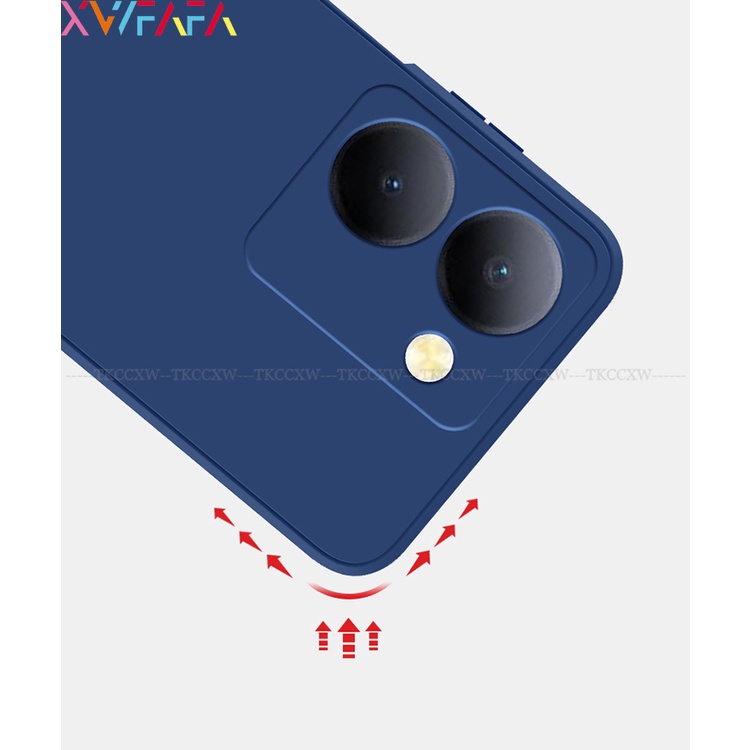 Silicone Ốp Điện Thoại Silicon Dẻo Viền Thẳng Bảo Vệ Cho vivo y27 y36 y78 y35 y16 y22 y22s 4g 5g