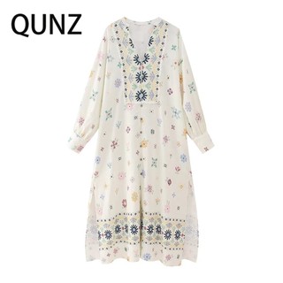 Váy In Pha Trộn qunz flax 6007