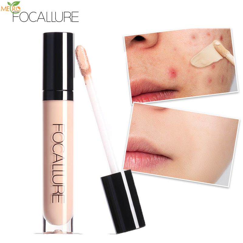 Focallure Face Corrector Lớp trang điểm không thấm nước Lâu trôi và chống nhăn Che phủ hoàn toàn Kem che khuyết điểm dạng lỏng 7 màu Kem che khuyết điểm mắt 6ml Metro