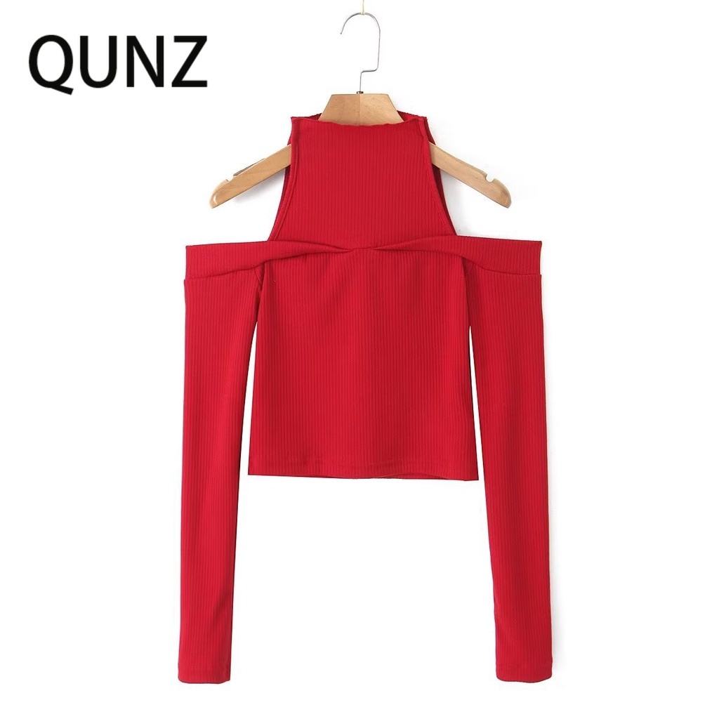 Áo Len Dệt Kim Cao Cổ Quây qunz 6056