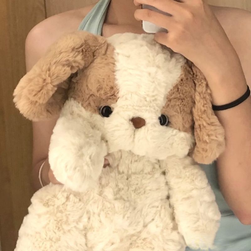 Panda~Búp bê sang trọng Chúc ngủ ngon búp bê chó búp bê nhồi bông dễ thương búp bê gối siêu mềm và câm Đồ trang trí trang trí tặng quà sinh nhật cho bé gái 0202