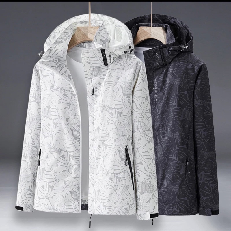 Áo khoác gió nam nữ in hoạ tiết cao cấp, Áo gió nam nữ 2 lớp chống nước, cản gió, chống bụi - Fashion Hand
