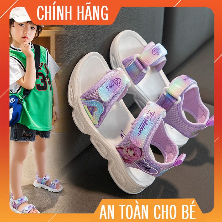 Dép sandal bé gái đi học đế đúc đi mưa phong cách hàn quốc