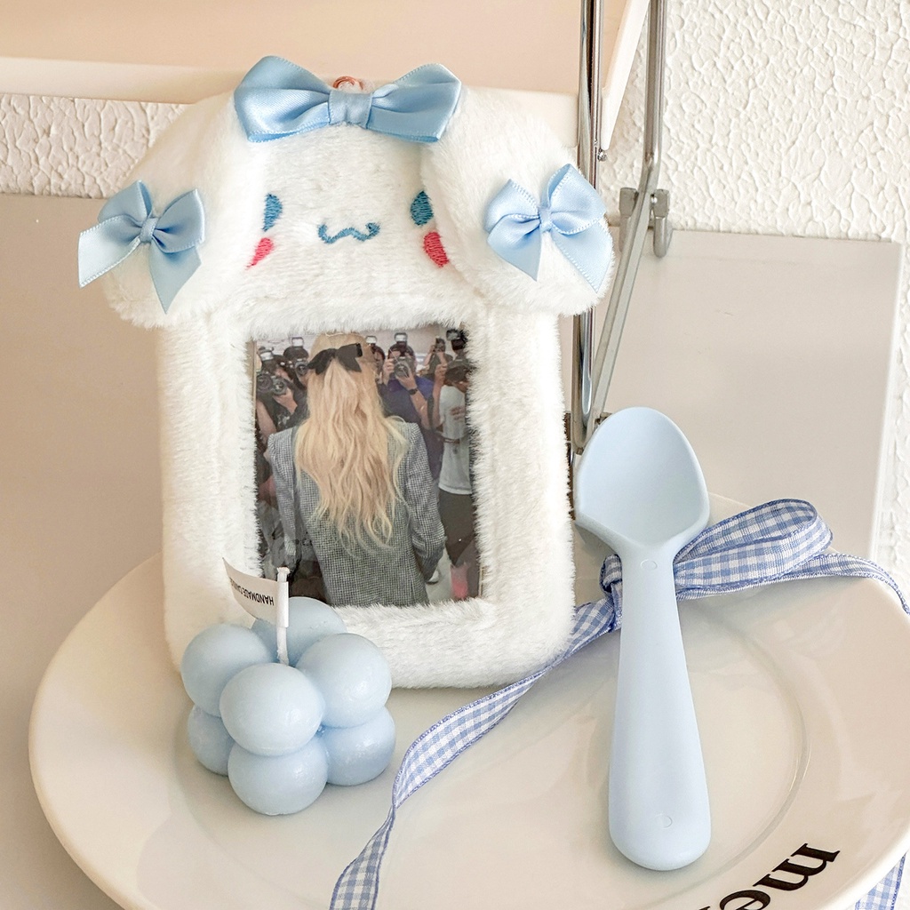 Sanrio Ví Đựng Thẻ 3 inch Hình cinnamoroll melody Thắt Nơ Xinh Xắn