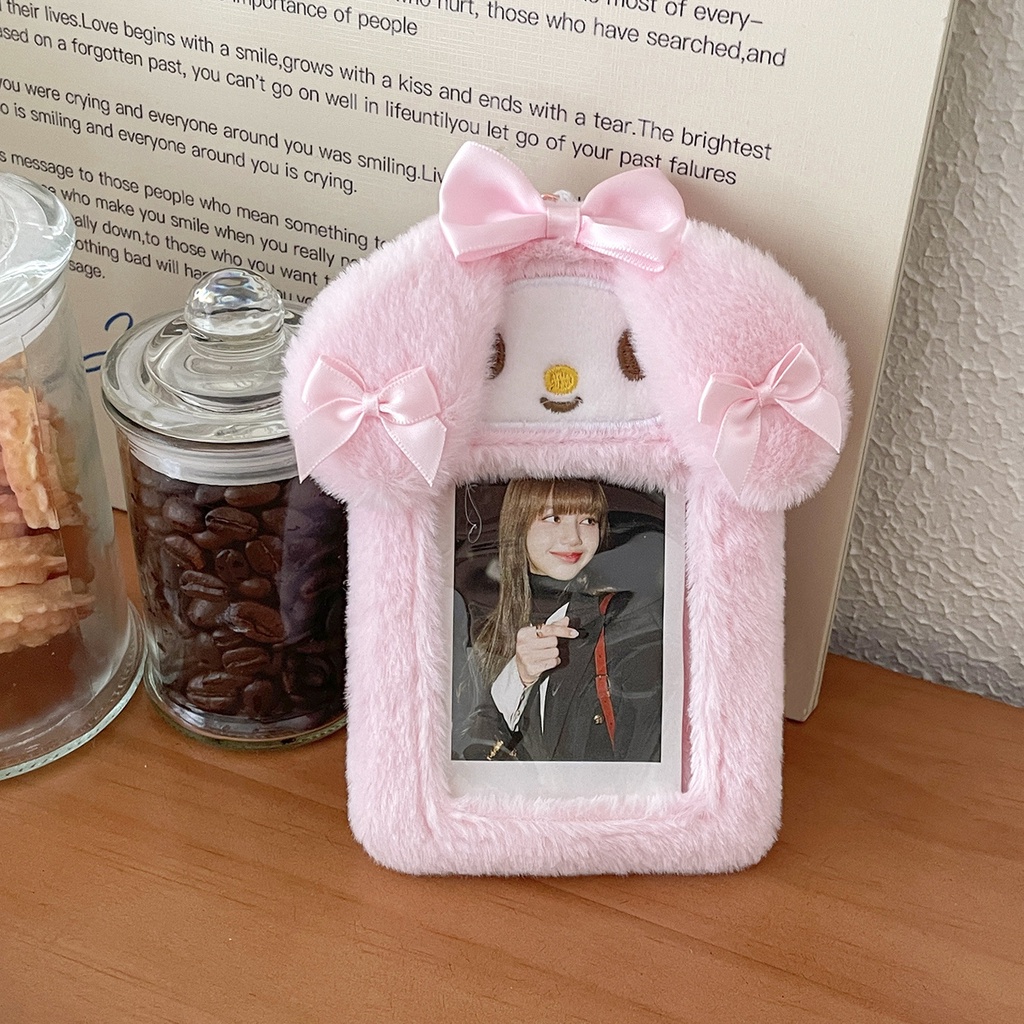 Sanrio Ví Đựng Thẻ 3 inch Hình cinnamoroll melody Thắt Nơ Xinh Xắn