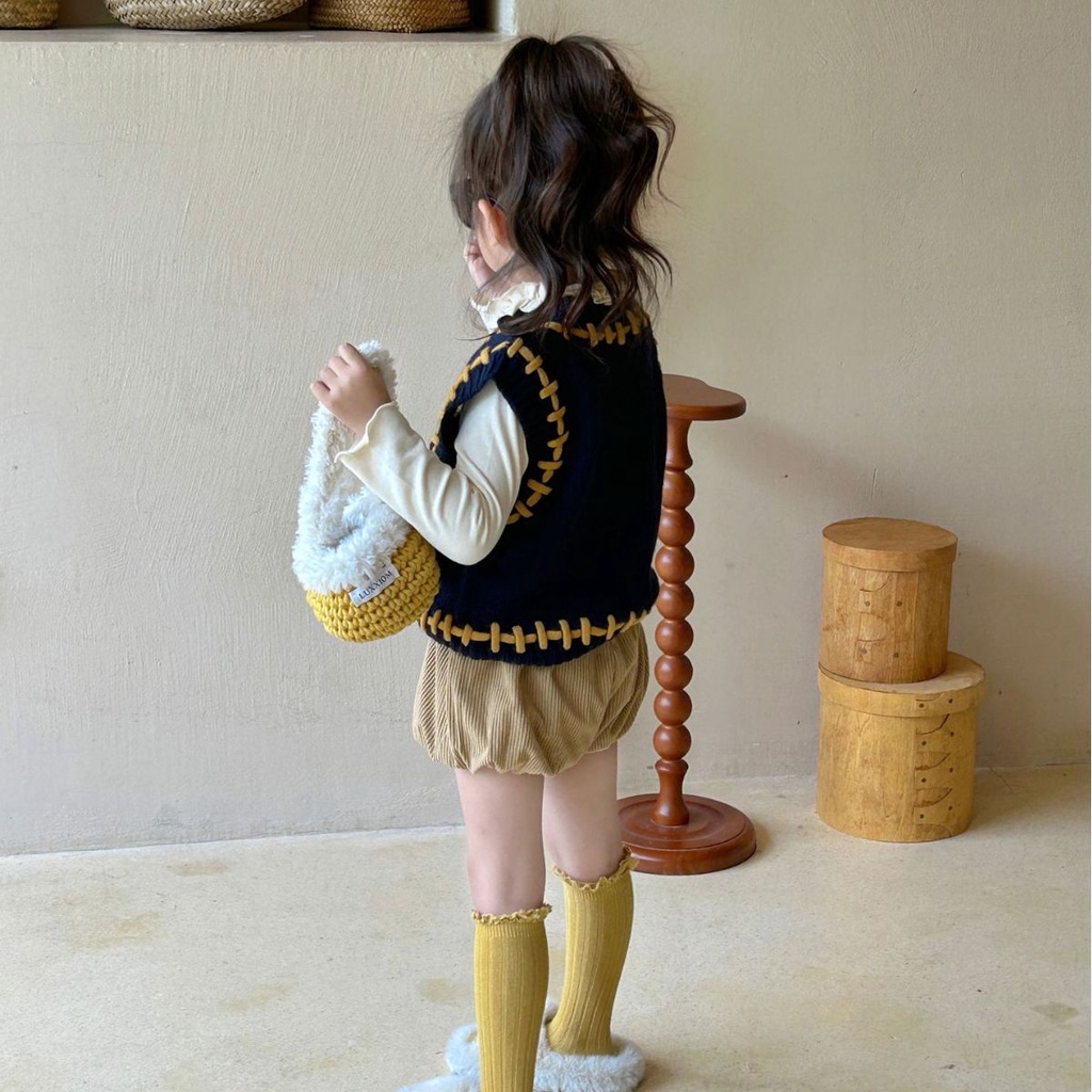 Set 3 Chi Tiết  Dệt Kim Hình Thỏ Dễ Thương Cho Bé Gái 2023