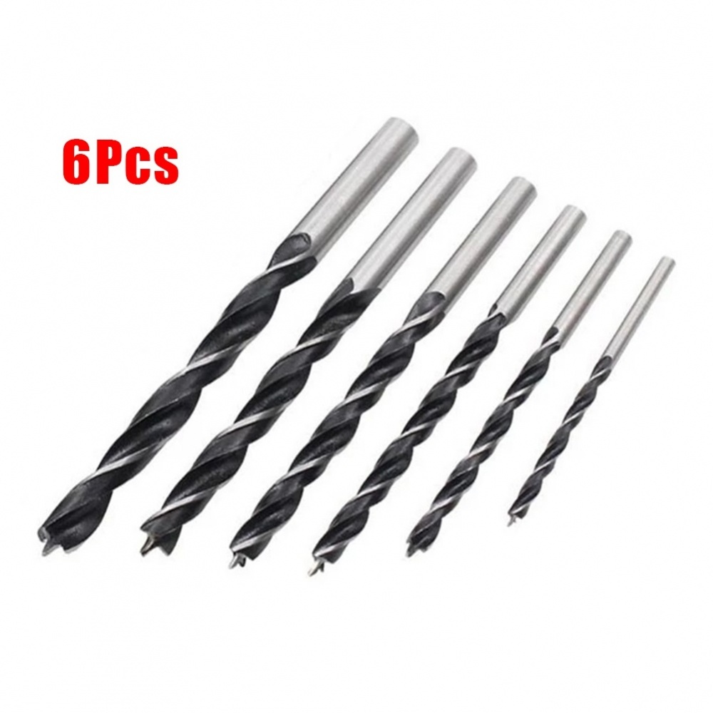 Set 6 Mũi Khoan 3mm 59mm 4mm 73mm 6mm 89mm Bằng Thép carbon Đen
