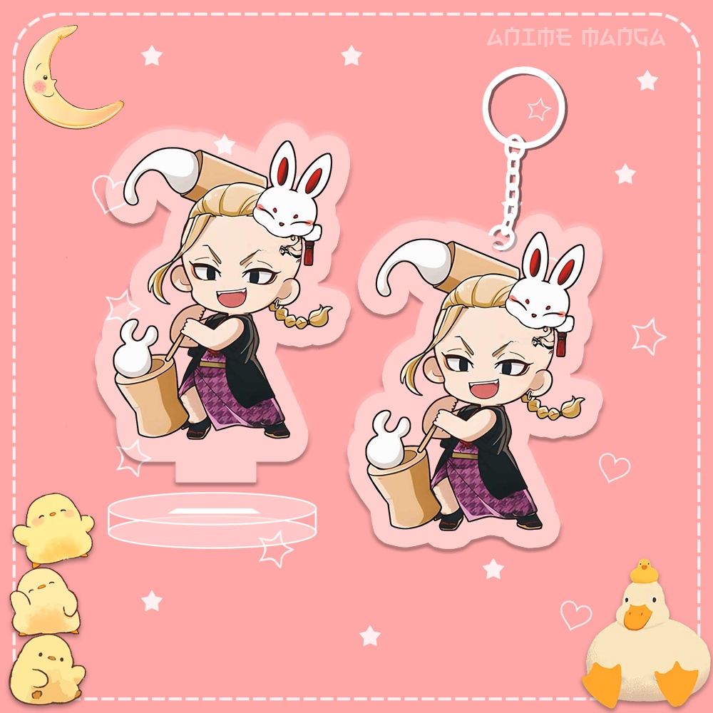 Mô Hình Standee Tokyo Revengers Chibi Móc Khoá Takemichi Mikey Draken Chất Liệu Acrylic Trang Trí Cặp Sách NLSHOP